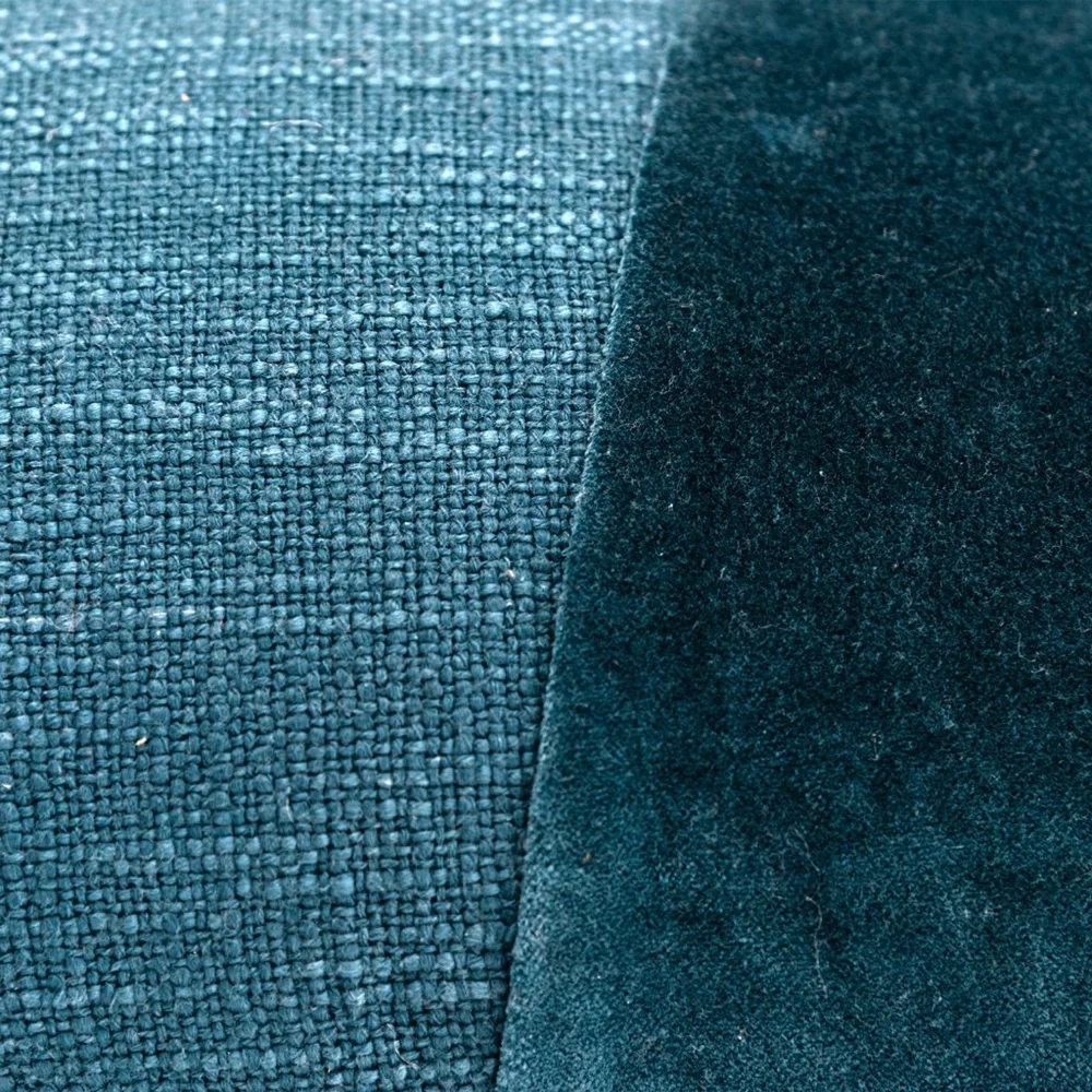 Birch Lane Legaspi Dark Teal Lumbar Pillow Tassel Cotton Velvet Decor